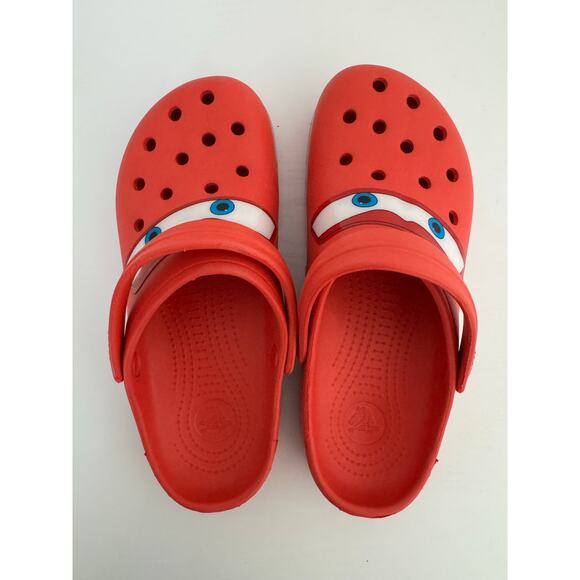 Cars Crocs Mens or Womens Lightning McQueen Disney Slide On Shoes Size 8 and 10 - Picture 3 of 9